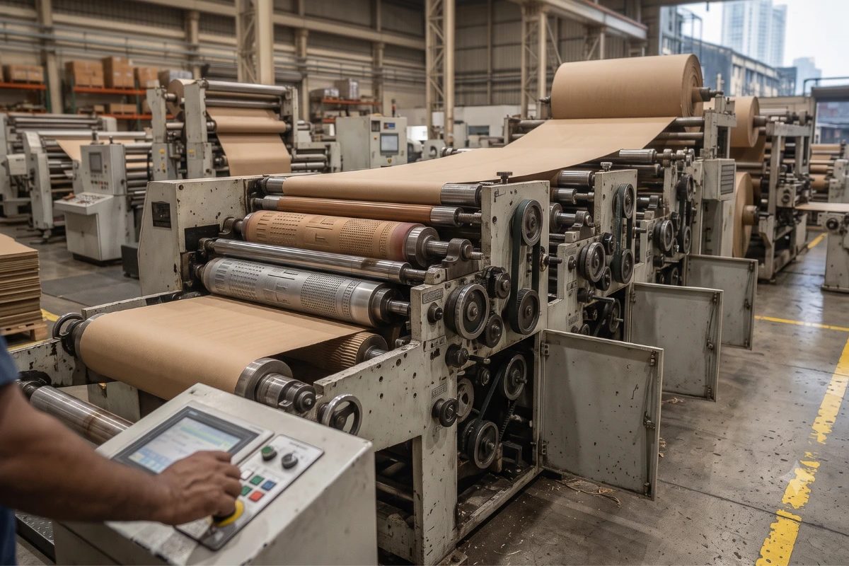 Printing machine at Krishiv Packaging