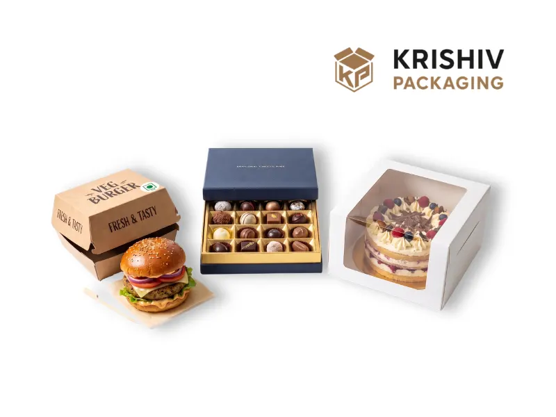 Food delivery packaging boxes by Krishiv Packaging