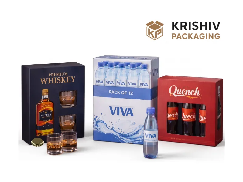 Liquor and beverage packaging boxes by Krishiv Packaging