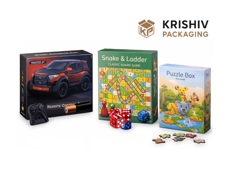 Toy and game packaging boxes by Krishiv Packaging
